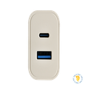 CARGADOR DE PARED DOS PUERTOS USB-C + USB-A TECMASTER