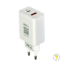 CARGADOR DE PARED ENTRADA DOBLE USB-C + USB-A 45W TECMASTER