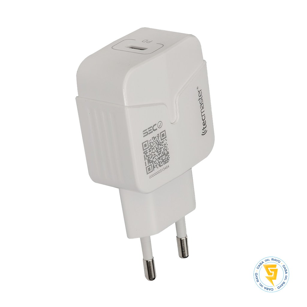 CARGADOR DE PARED PARA IPHONE QUICK CHARGE TIPO C 3A TECMASTER