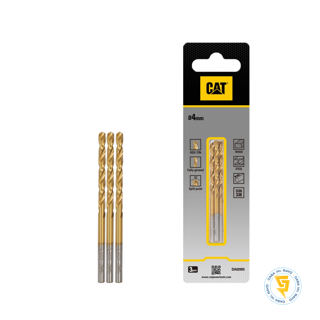 BROCA HSS TITANIO 4.0MM (PACK 3) CAT