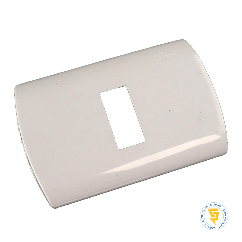 PLACA 1 MODULO CON SOPORTE BLANCO ARIS MEC