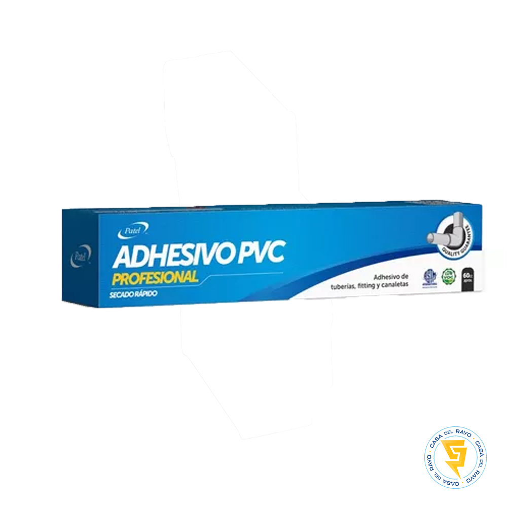 PEGAMENTO ADHESIVO PVC POMO 60CC PATEL