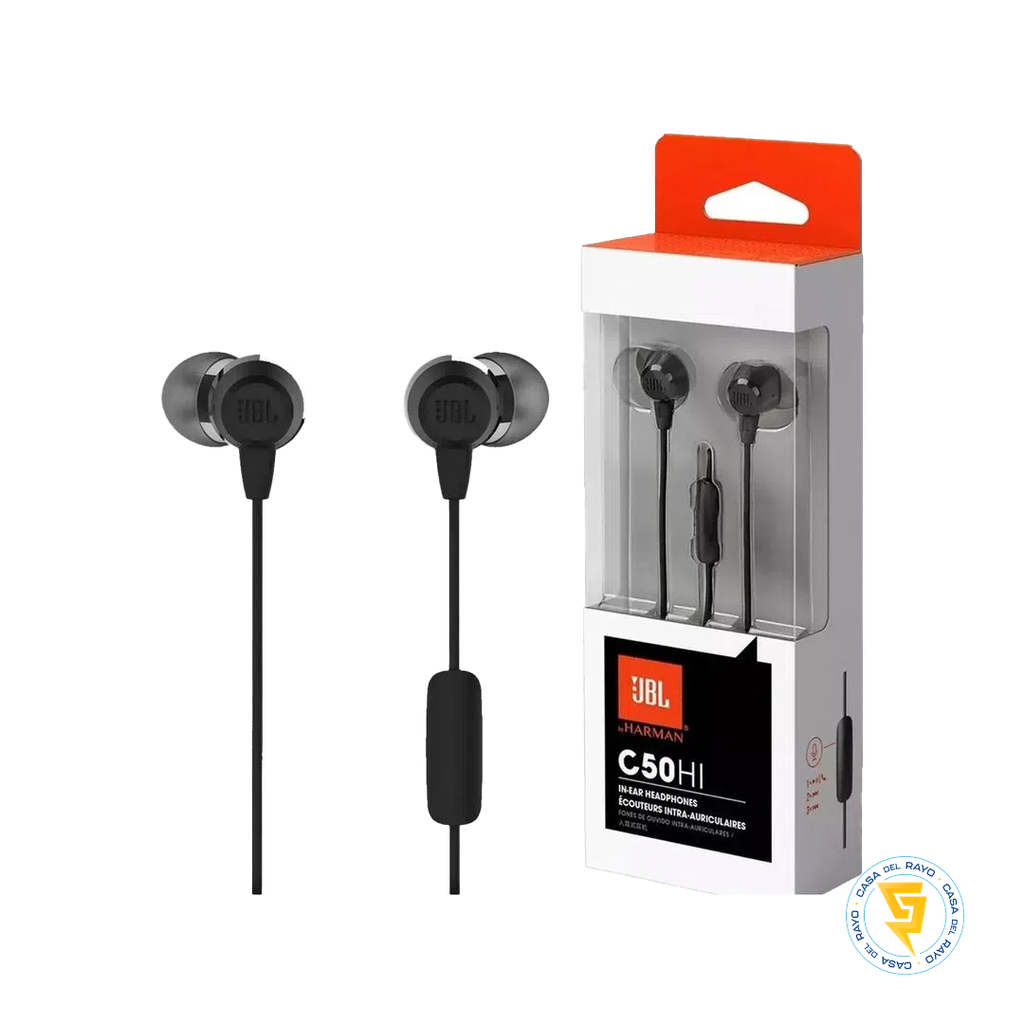 AUDIFONO IN-EAR C50HI NEGRO JBL