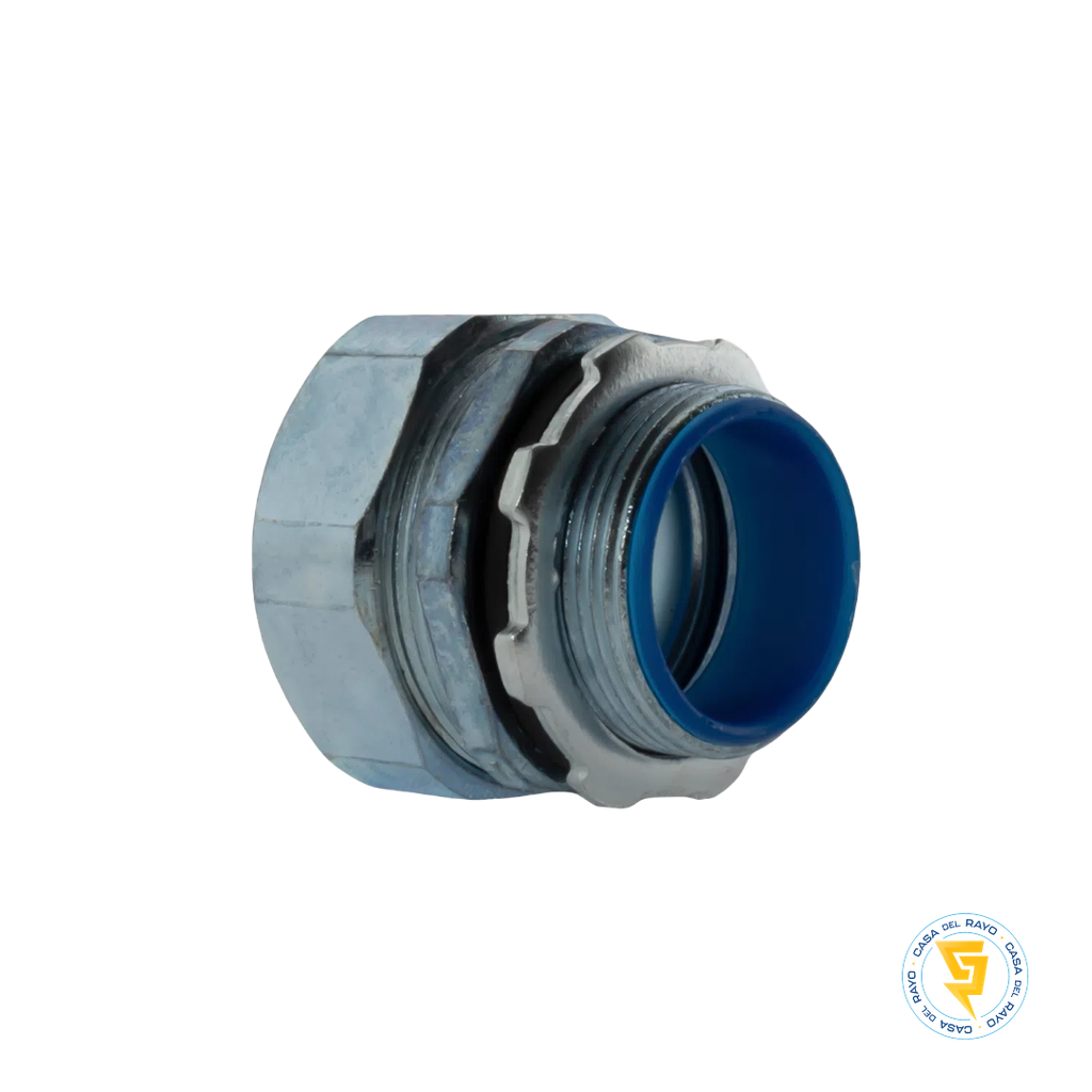 CONECTOR RECTO PARA FLEXIBLE METALICO 32mm