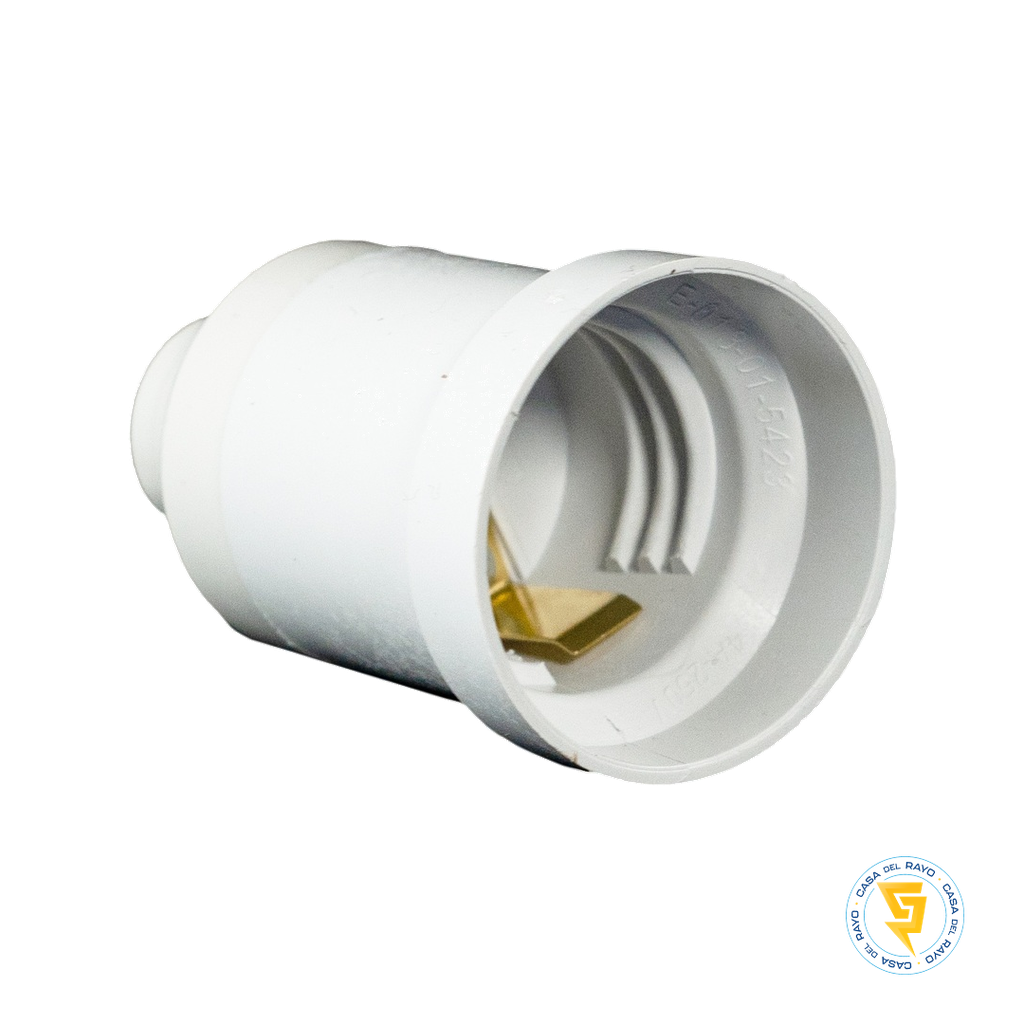 SOQUETE VOLANTE E27 BLANCO MEC