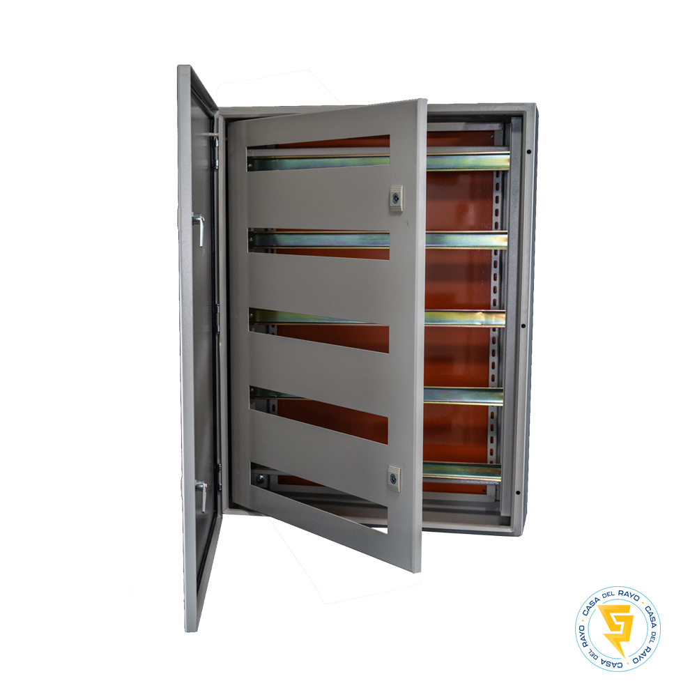GABINETE METALICO CON CHASIS Y RIEL DIN 600x400X200mm IP65 MEC