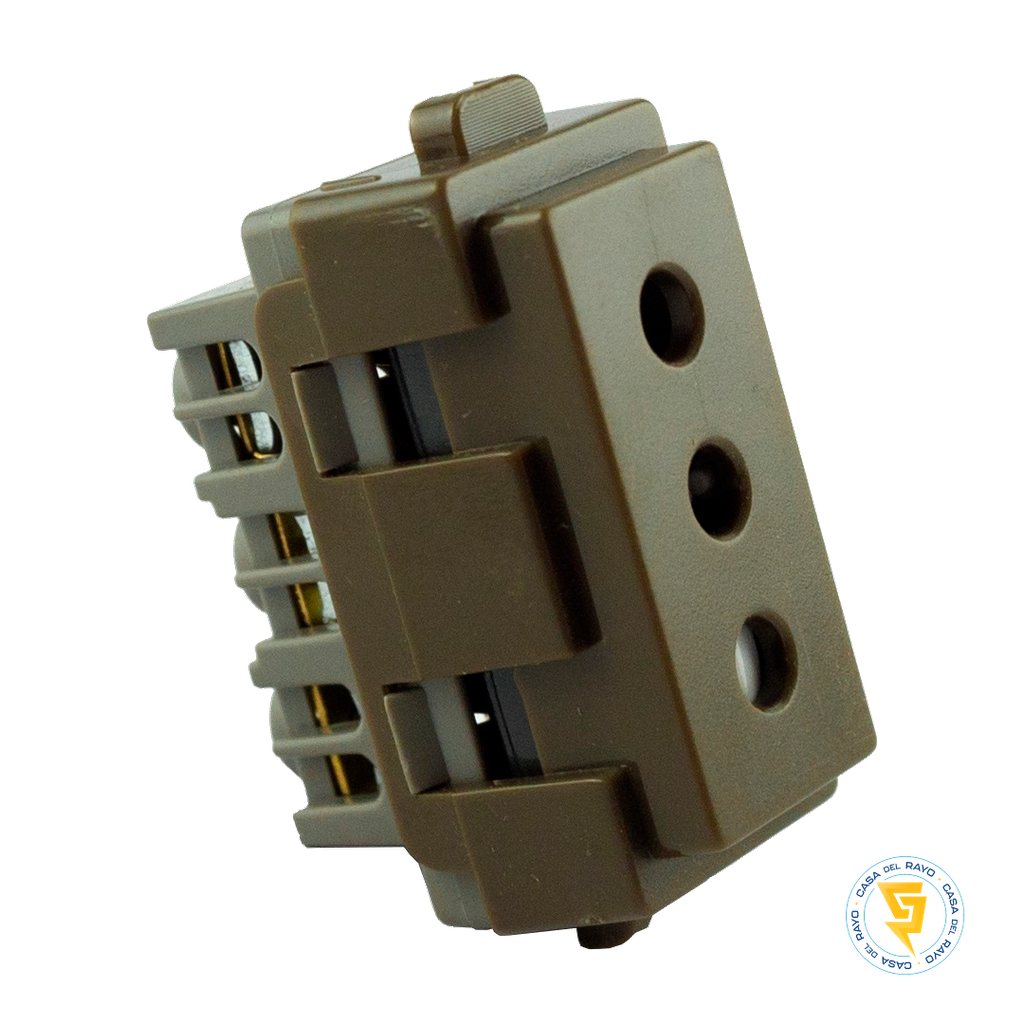 MODULO ENCHUFE HEMBRA 2P+T 10A ARIS CAFE MEC
