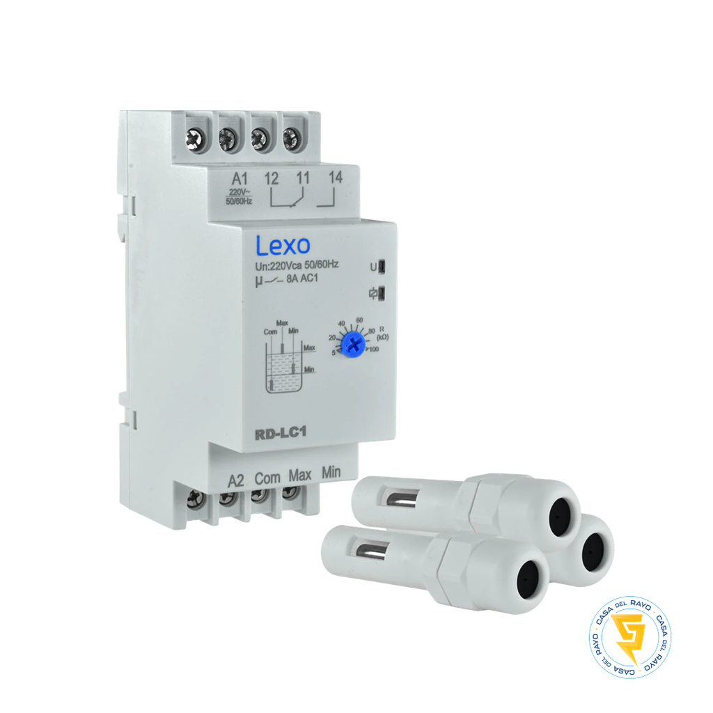 RELE CONTROL DE NIVEL DE LIQUIDOS RD-LC1 220-380VAC LEXO