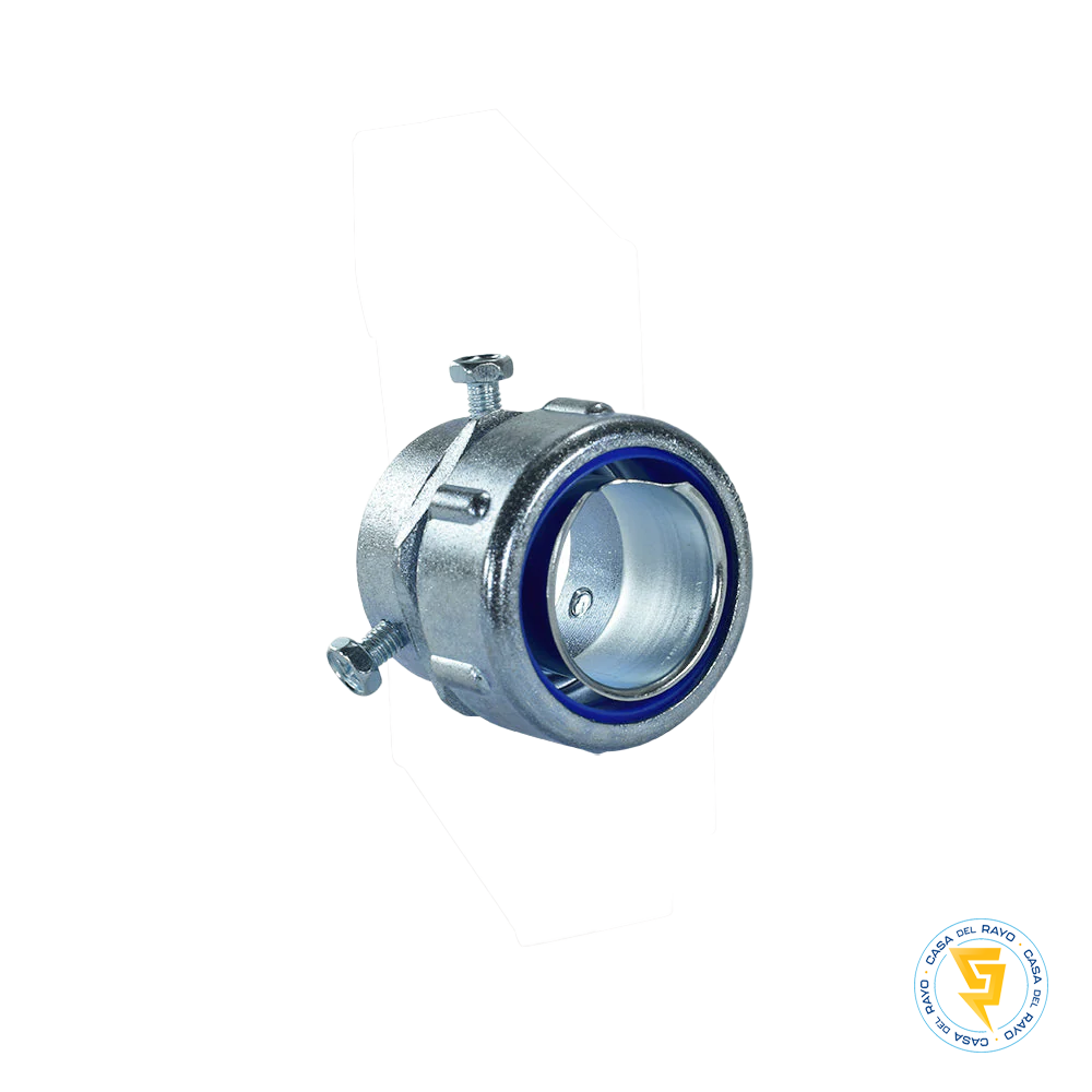 CONECTOR PARA TUBERÍA EMT A FLEXIBLE METÁLICA 20MM