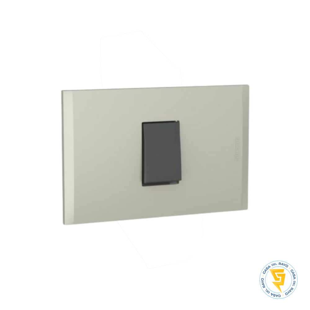 INTERRUPTOR EMBUTIDO SIMPLE 9/24 ANTRACITA TERRA NOBILE BTICINO