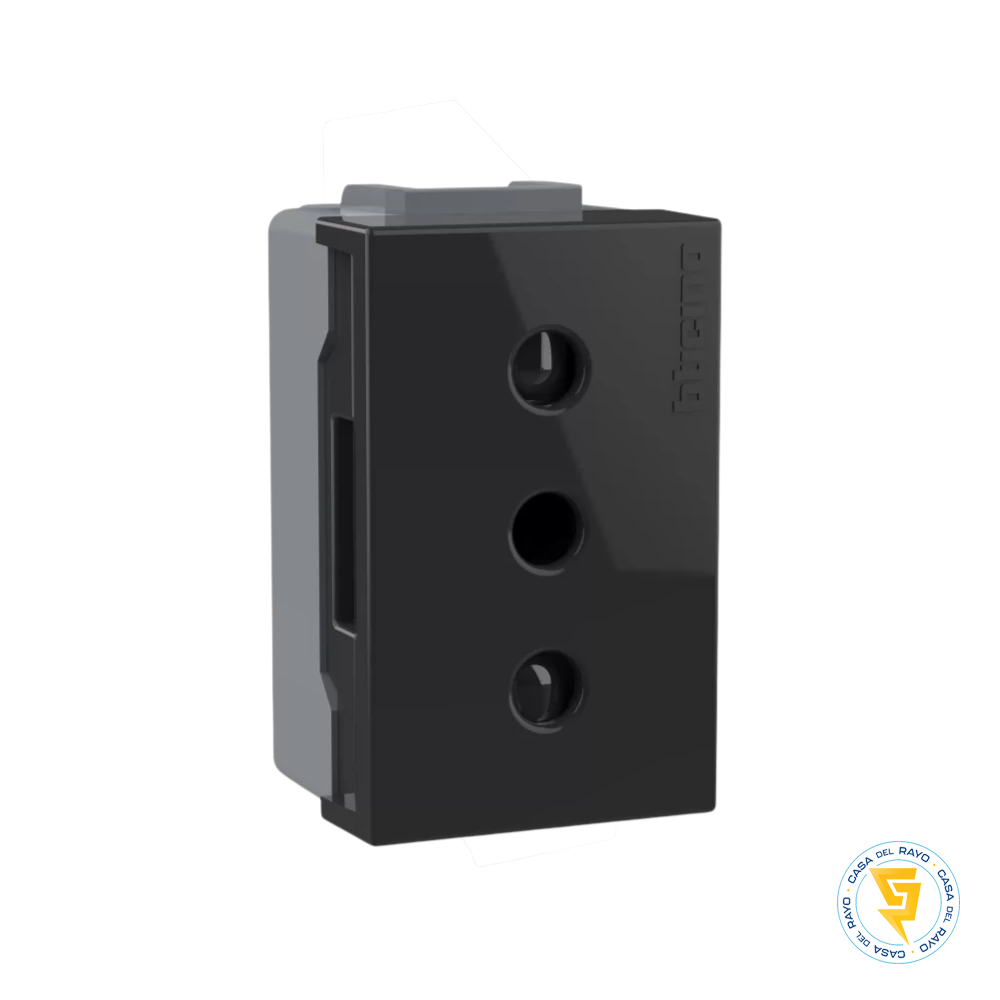 MODULO ENCHUFE 10A 2P+T ANTRACITA NOBILE BTICINO