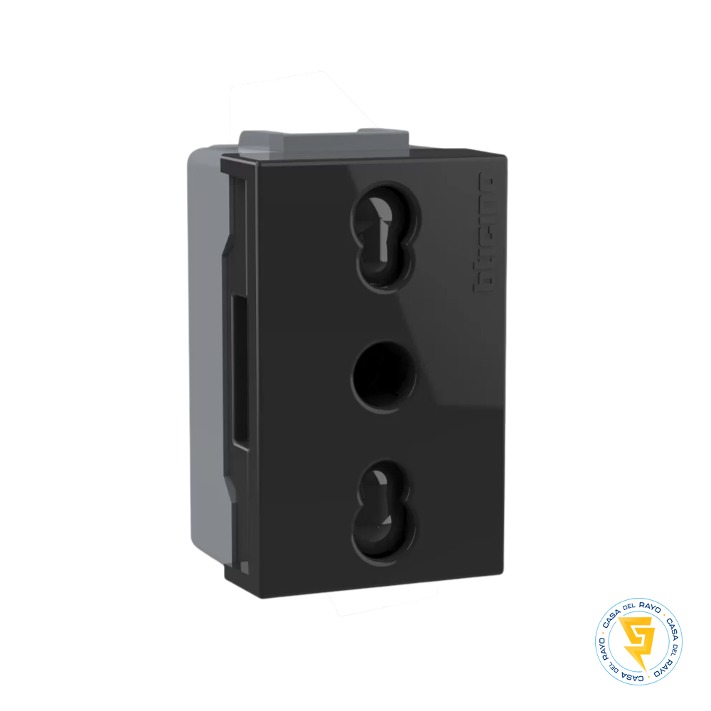 MODULO ENCHUFE 10/16A 2P+T ANTRACITA NOBILE BTICINO