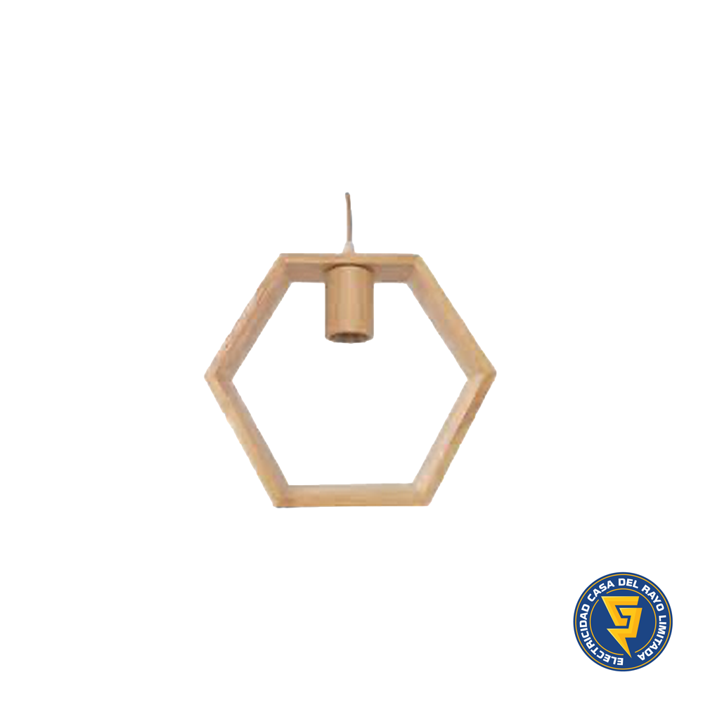 LAMPARA DE TECHO PORTA AMPOLLETA E27 MODELO HEXA KONNERGIE