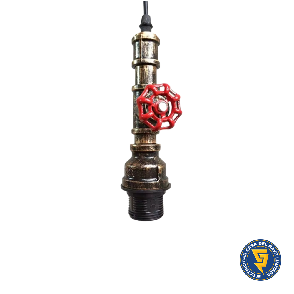 LAMPARA DE TECHO PORTA AMPOLLETA E27 MODELO BRONCE VINTAGE SIENNAH KONNERGIE 12