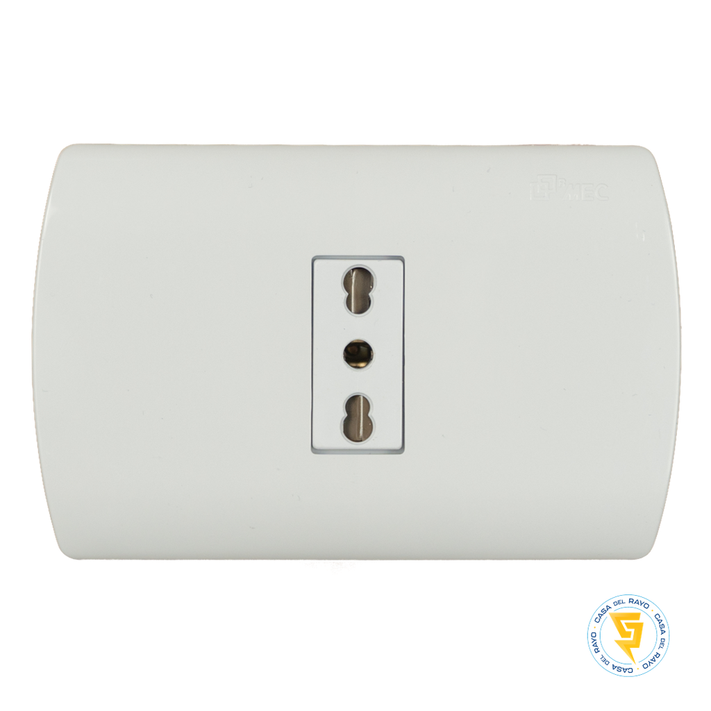 ENCHUFE HEMBRA SENCILLO 2P+T 10/16A ARIS BLANCO MEC