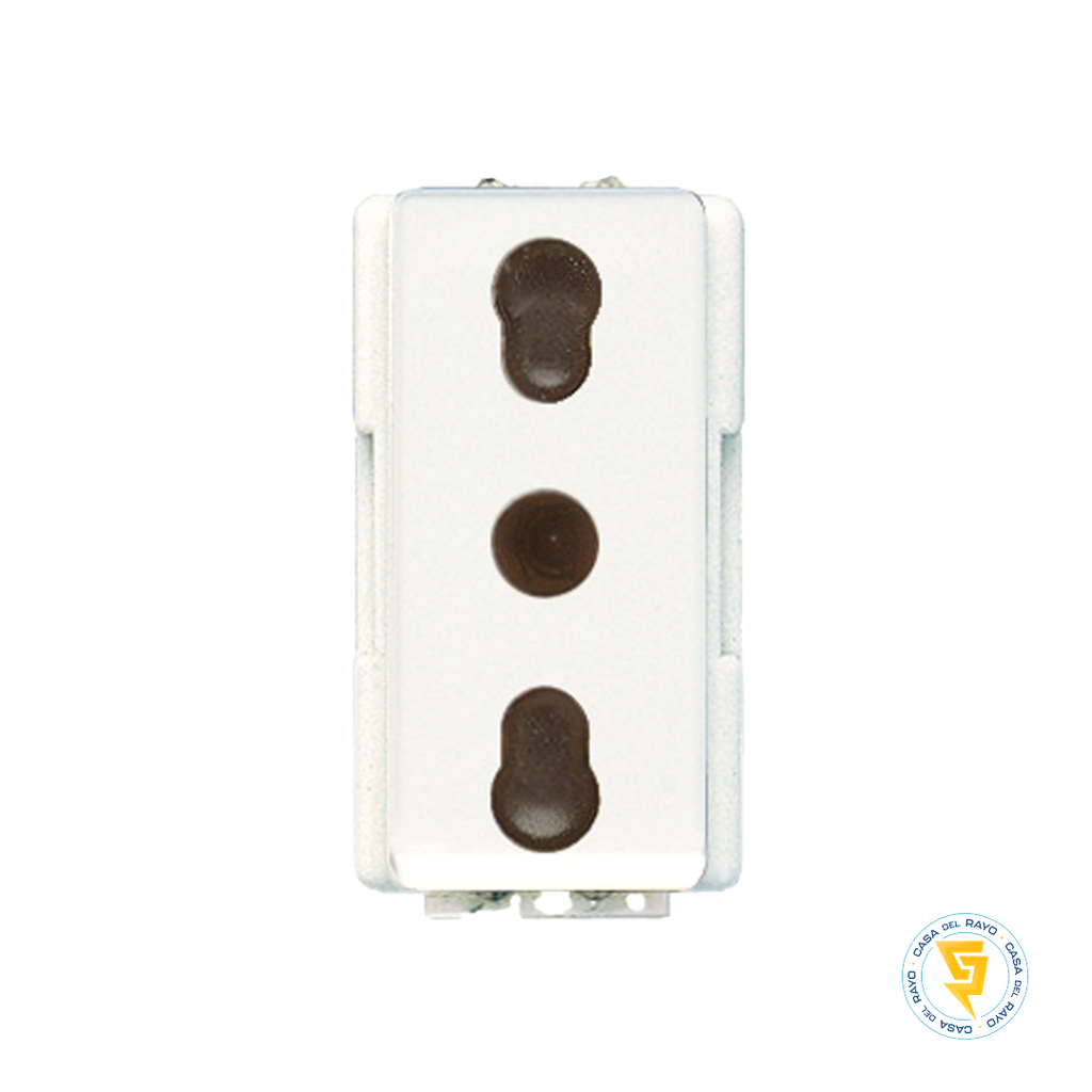 MODULO ENCHUFE 2P+T 10/16A MODUS PLUS BLANCO BTICINO