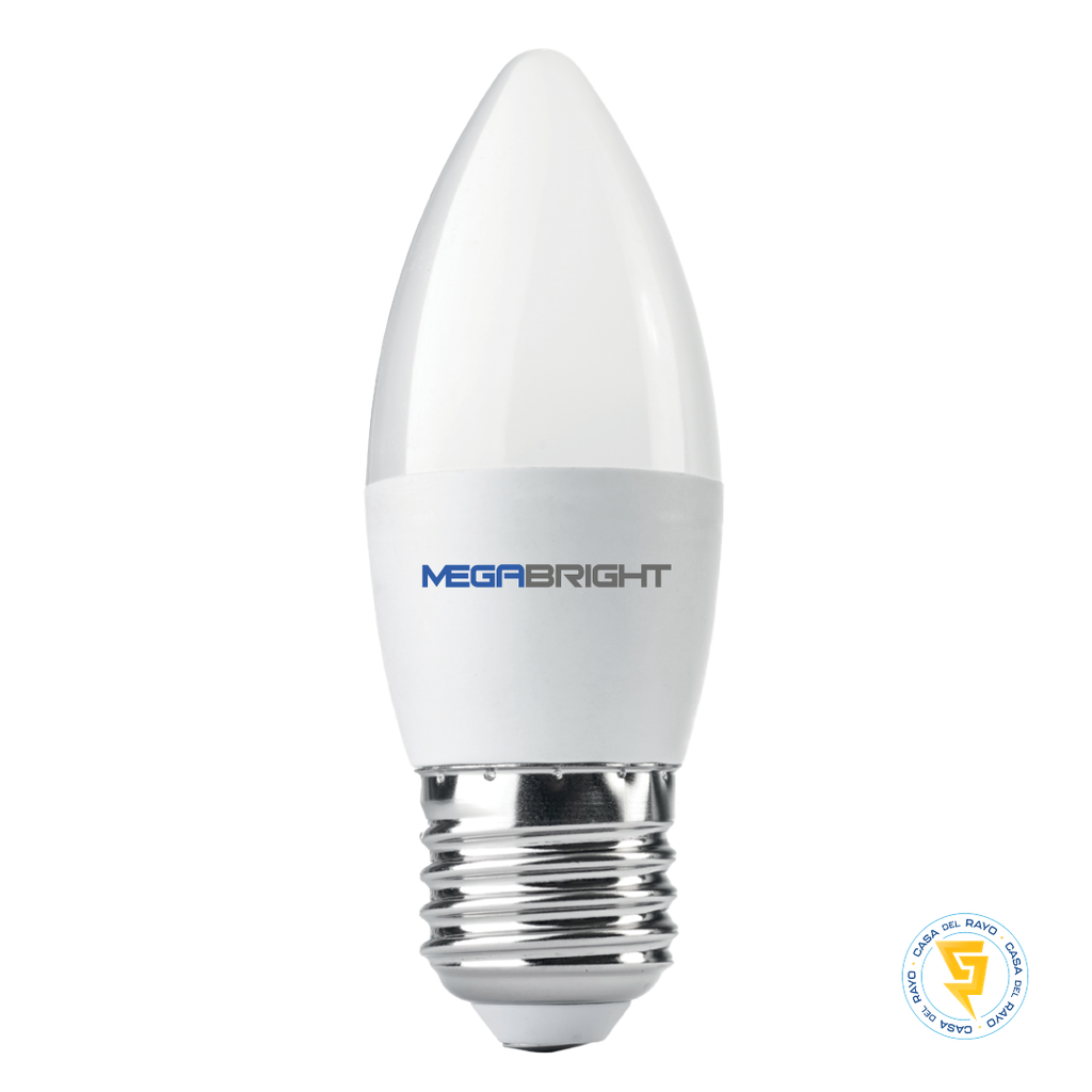 AMPOLLETA LED TIPO VELA 5W/40W E27 MEGABRIGHT