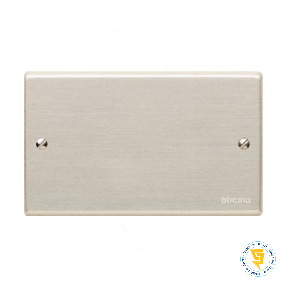 PLACA CIEGA MAGIC ALUMINIO OXIDAL BTICINO (SIN SOPORTE)