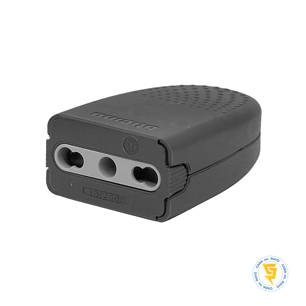 ENCHUFE HEMBRA VOLANTE GRIS 2P+T 10/16A BTICINO