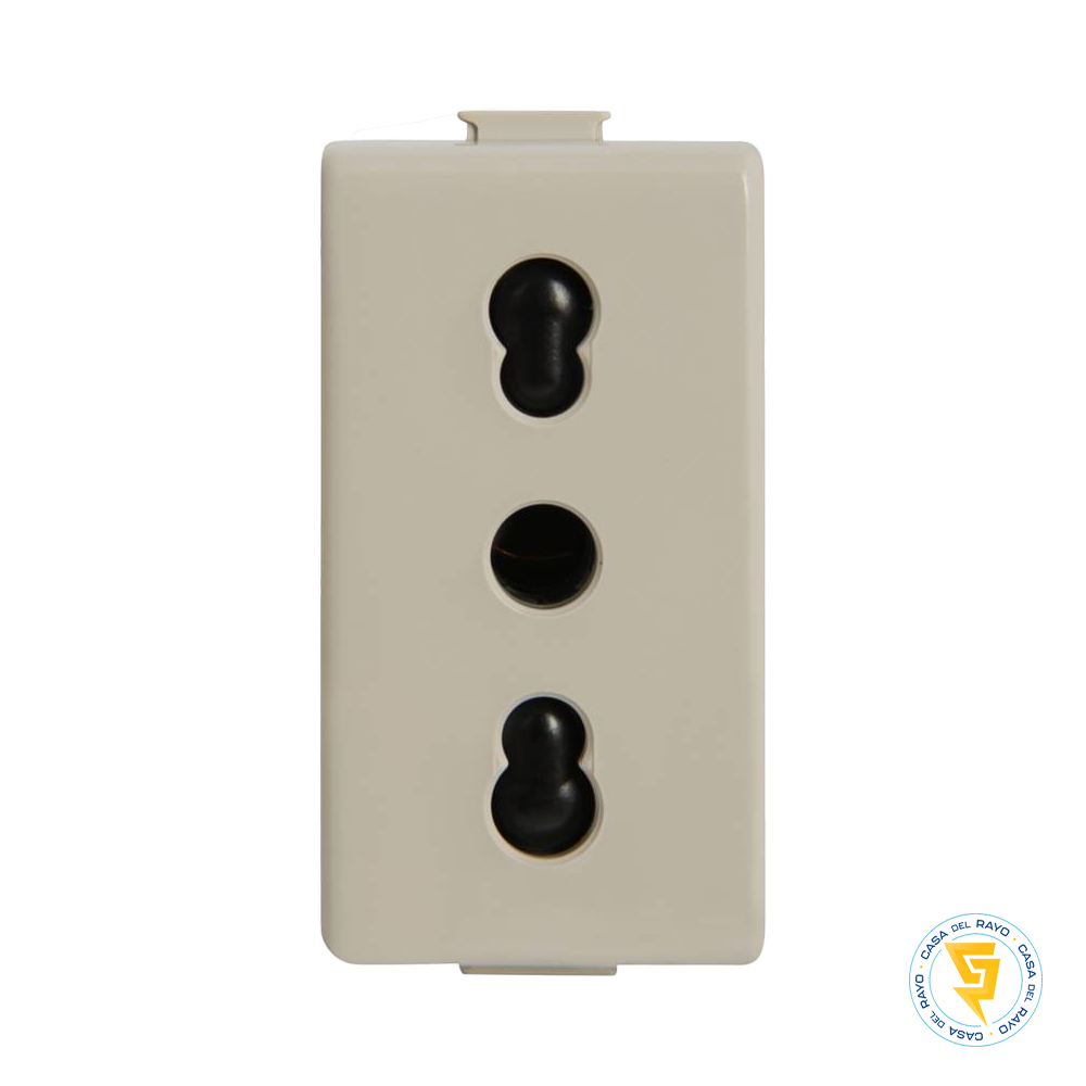 MODULO ENCHUFE 2P+T 10/16A MATIX BEIGE BTICINO