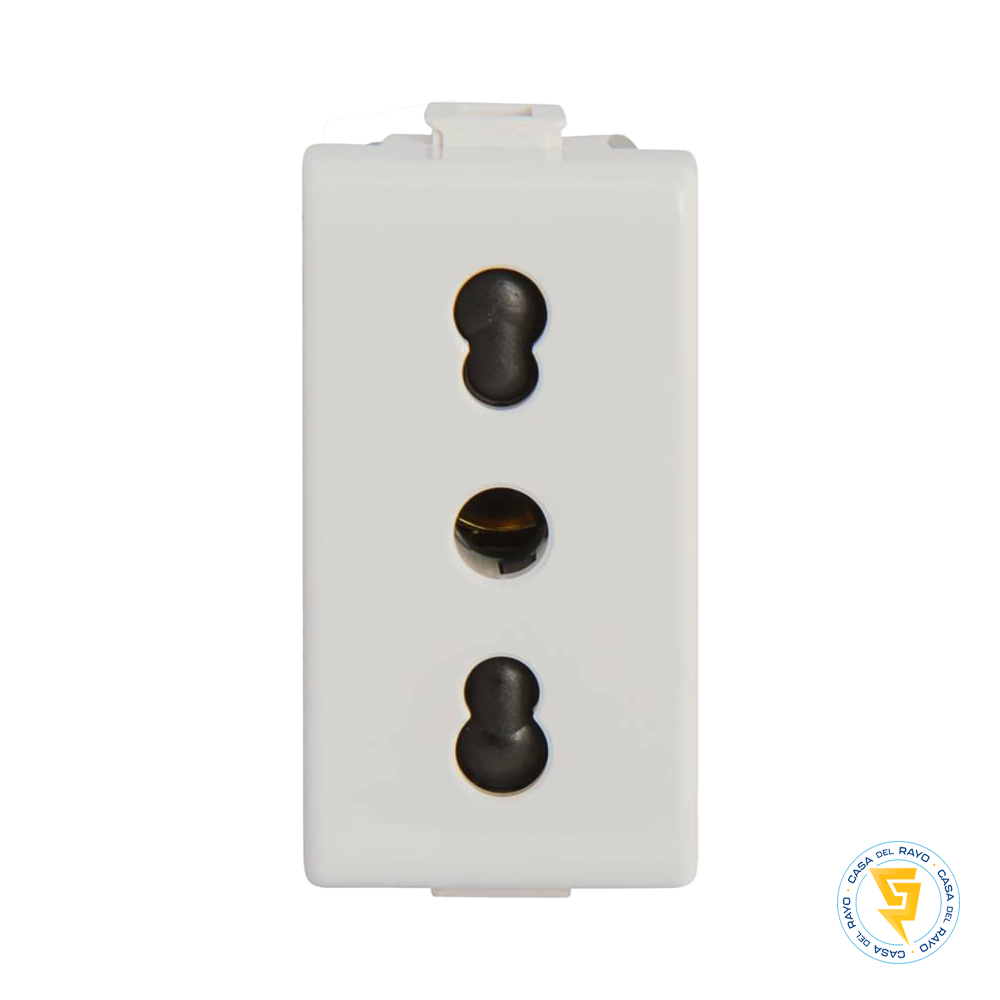 MODULO ENCHUFE 2P+T 10/16A MATIX COLOR BLANCO BTICINO