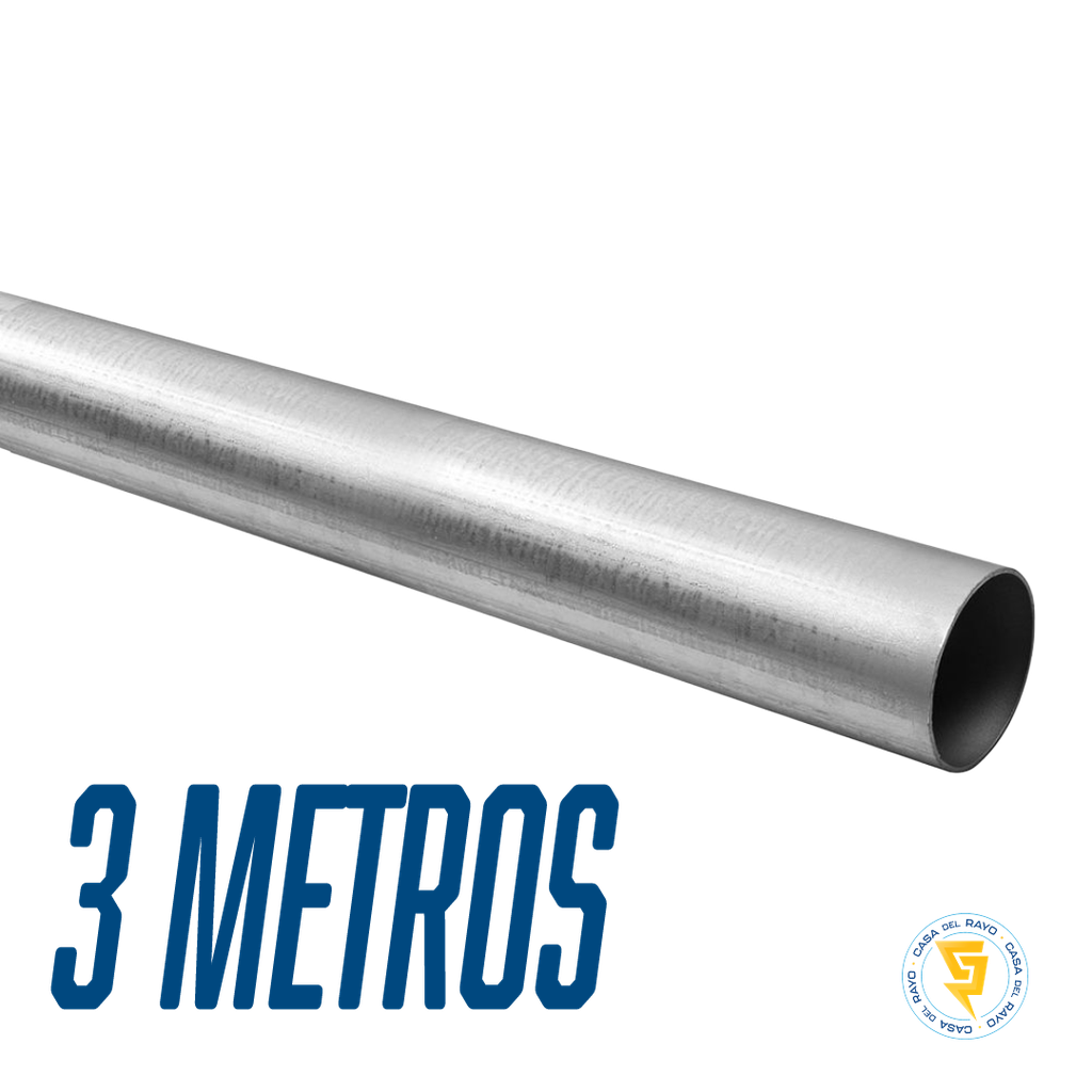 TUBO METALICO RIGIDO EMT 25MM X 3 MTS