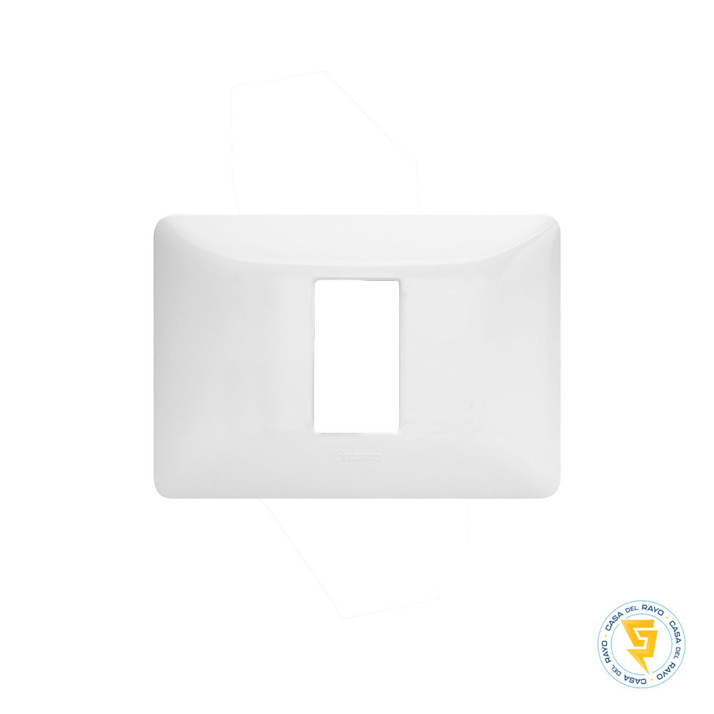 PLACA 1 MODULO MATIX BLANCO BTICINO (SIN SOPORTE)