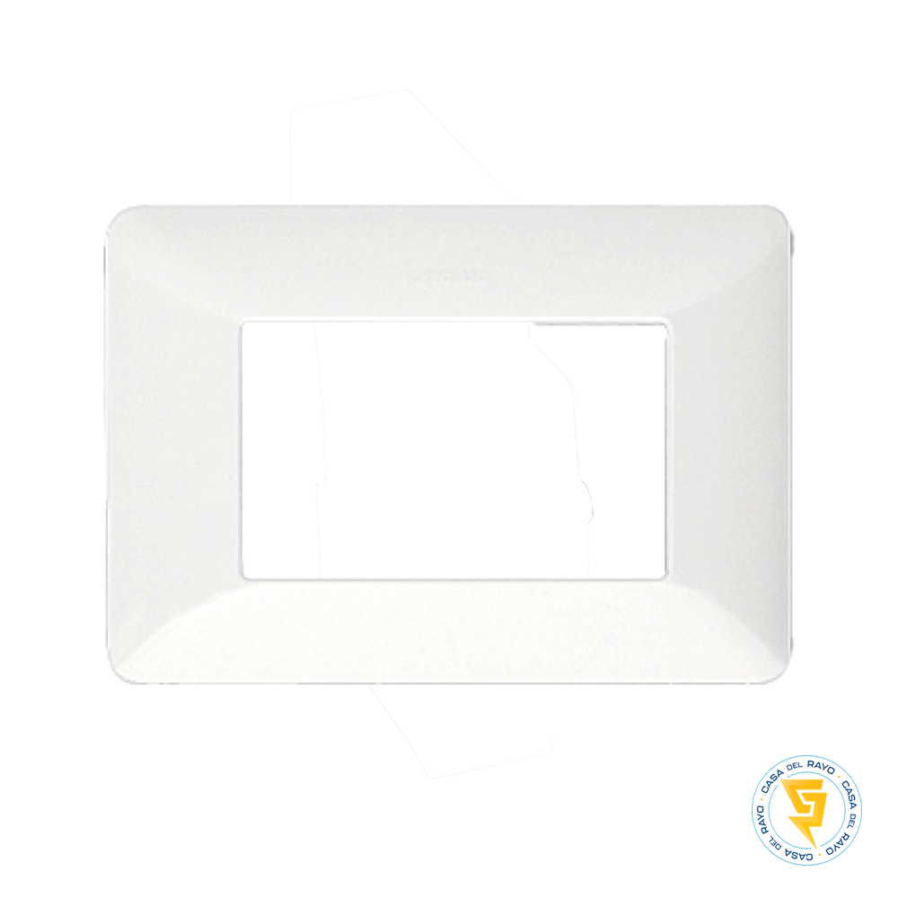 PLACA 3 MODULO MATIX BLANCO BTICINO (SIN SOPORTE)