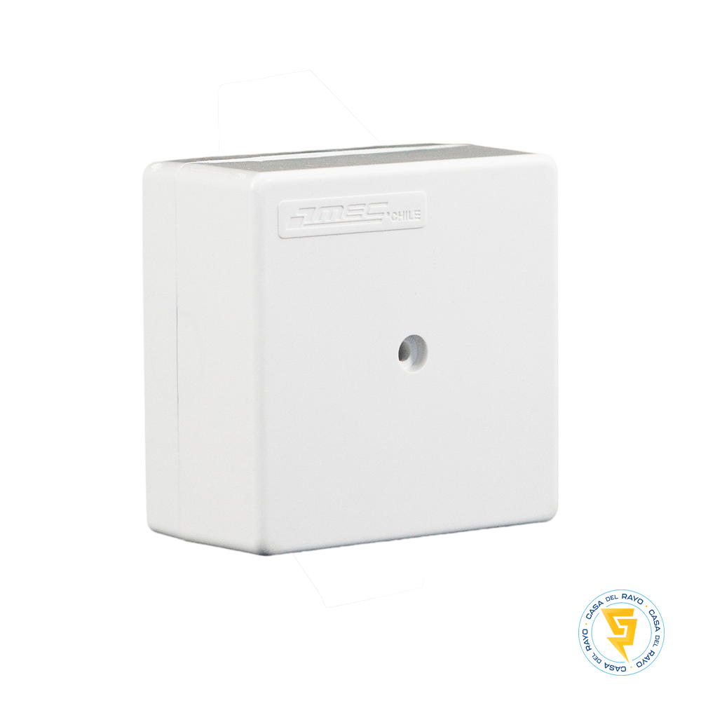 CAJA ELECTRICA SOBREPUESTA PVC BLANCA 65X65mm MEC