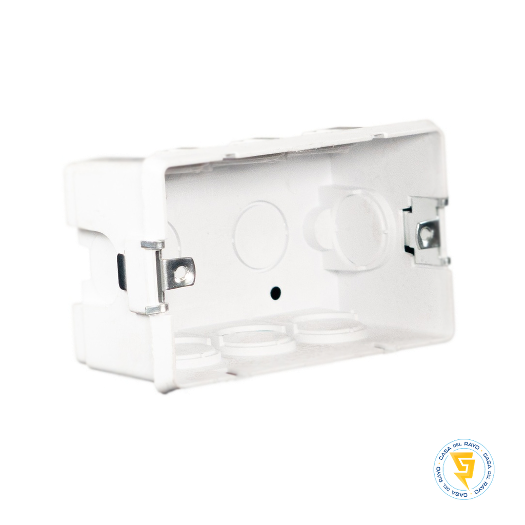 CAJA ELECTRICA PARA CONCRETO CON INSERTO METÁLICO COLOR BLANCO (20mm) MEC