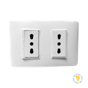 ENCHUFE DOBLE 10/16A LUZICA BLANCO BTICINO