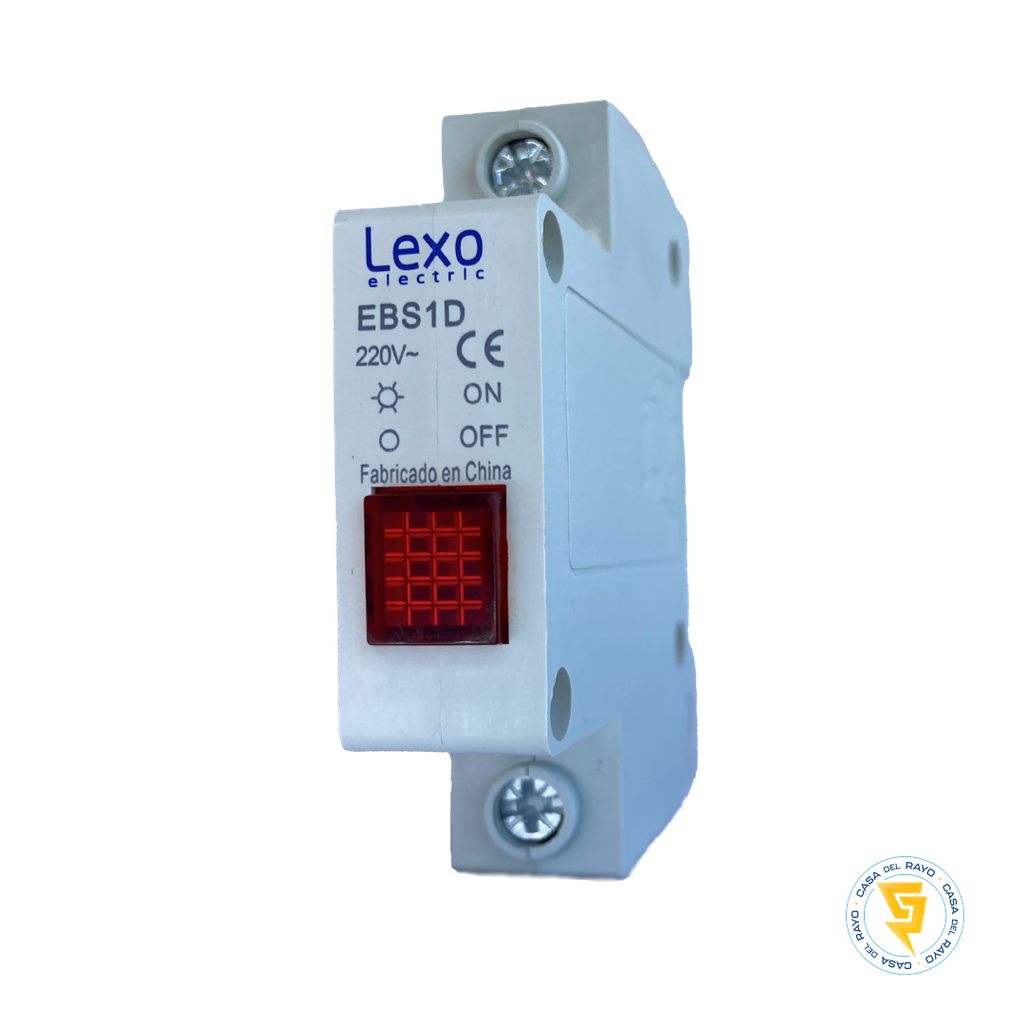 LUZ PILOTO MODULAR PARA RIEL DIN ROJA LEXO