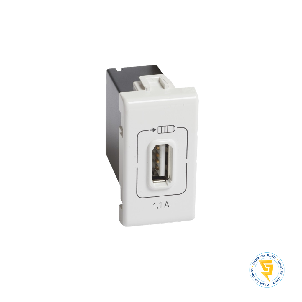 MODULO USB 1P 20W/5V MATIX BLANCO BTICINO