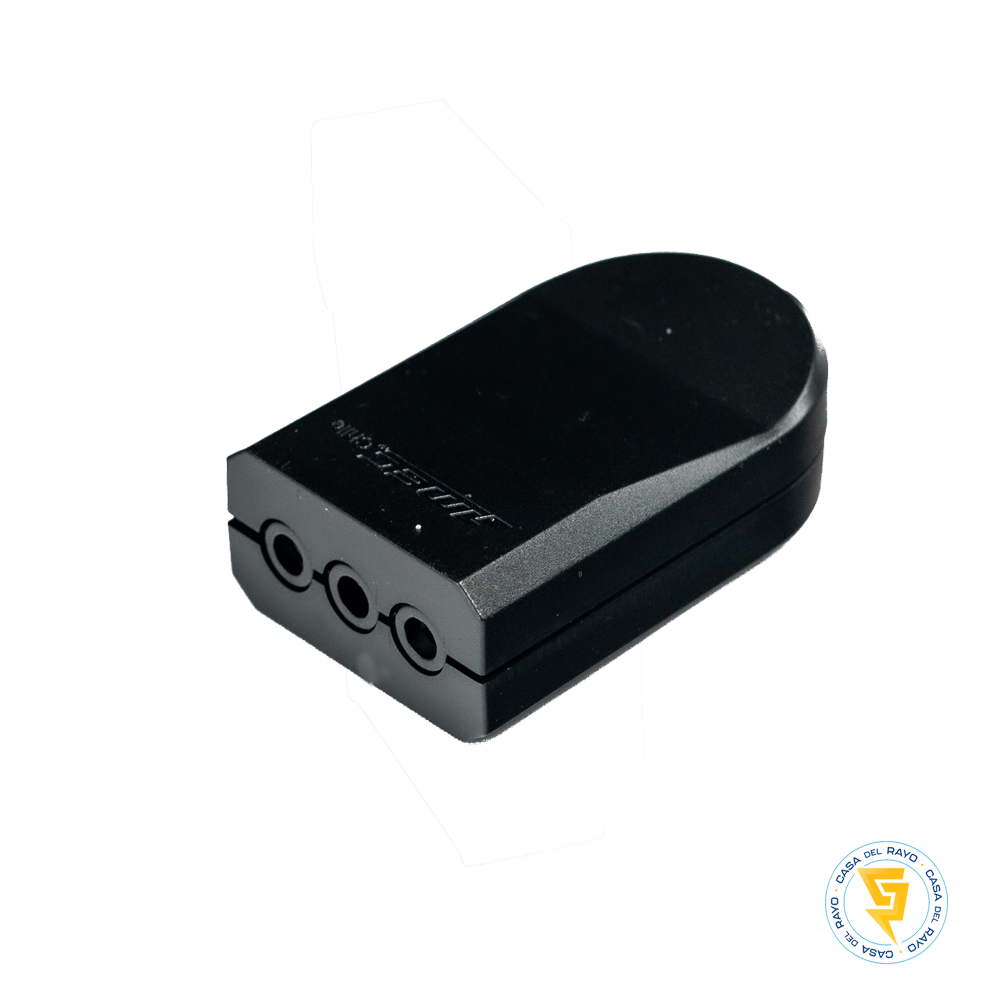 ENCHUFE HEMBRA VOLANTE PLANA 2P+T 10A NEGRO MEC