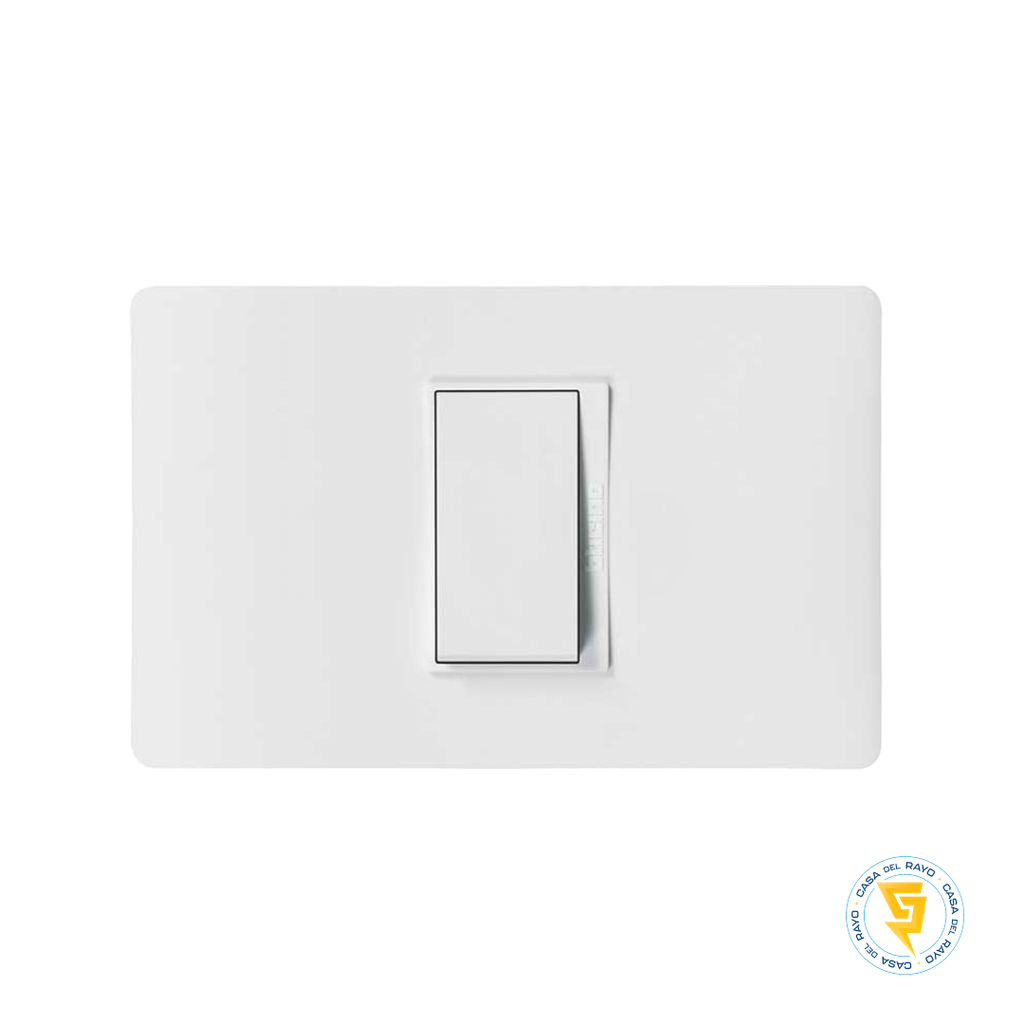 INTERRUPTOR SIMPLE 9/24 LUZICA BLANCO BTICINO