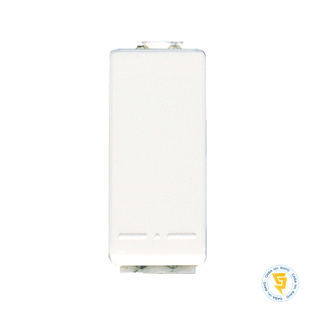 MODULO INTERRUPTOR PULSADOR MODUS PLUS COLOR BLANCO BTICINO