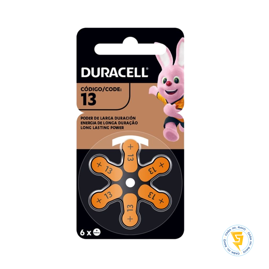BLISTER 6 PILAS ZINC DURACELL #13