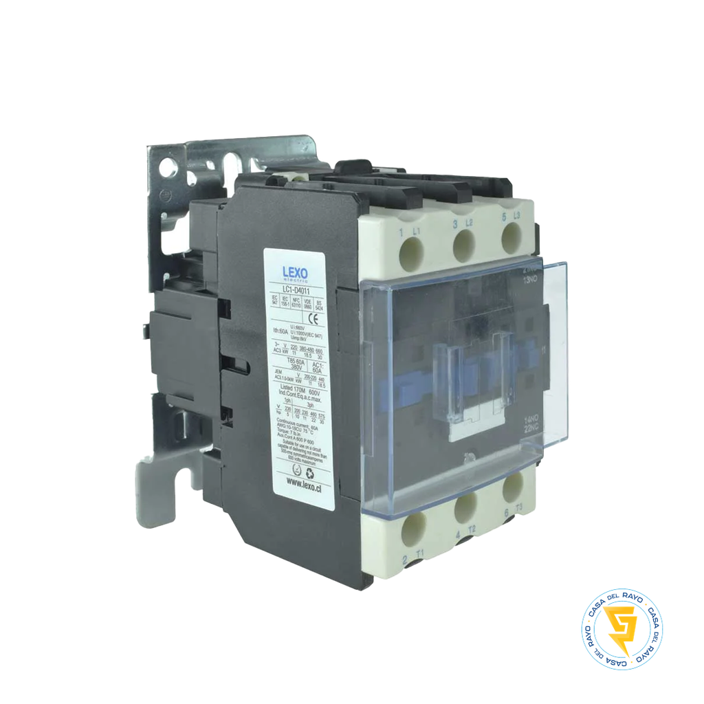 CONTACTOR D4010 40A/220V 1N0+1NC LEXO
