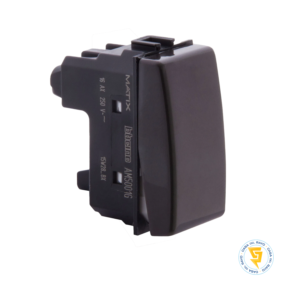 MODULO PULSADOR 10A GRIS MATIX BTICINO