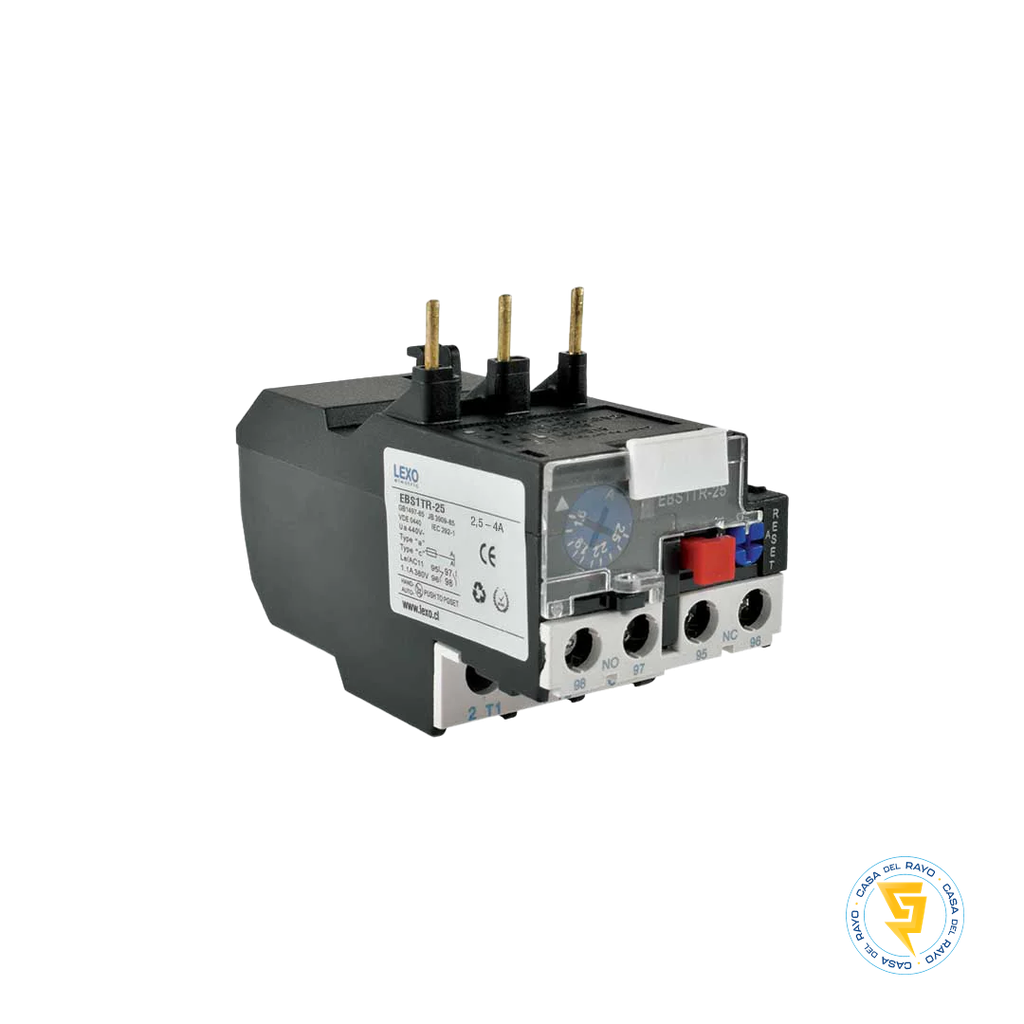 RELE TERMICO PARA CONTACTOR 2.5A - 4A LEXO