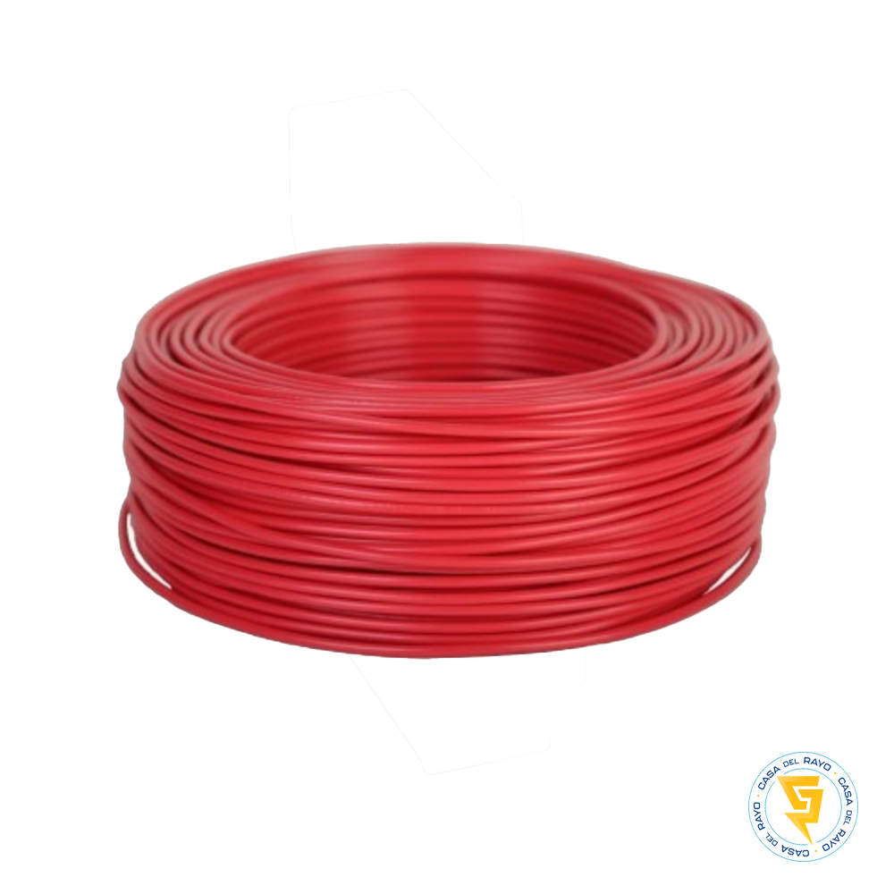 ROLLO CABLE THHN 14AWG ROJO (2.08mm)