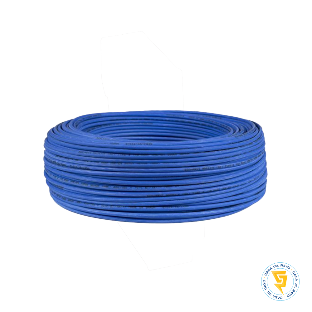ROLLO CABLE THHN 12AWG AZUL (3.31mm)