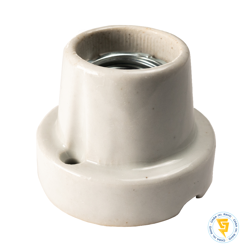 BASE RECTA LOZA E27 MEC