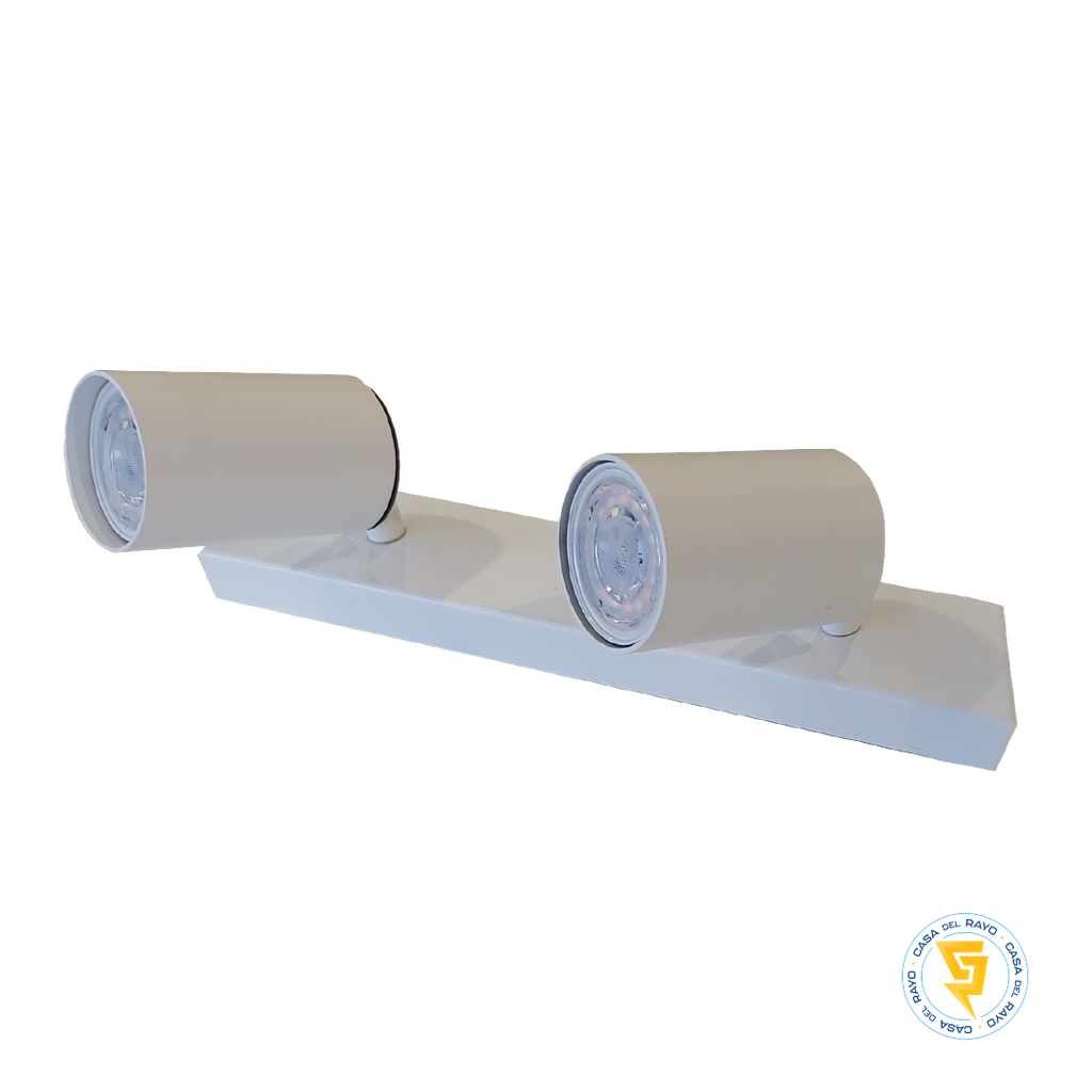 FOCO SPOTLIGHT 2XGU10 BLANCO MATE MEGABRIGHT