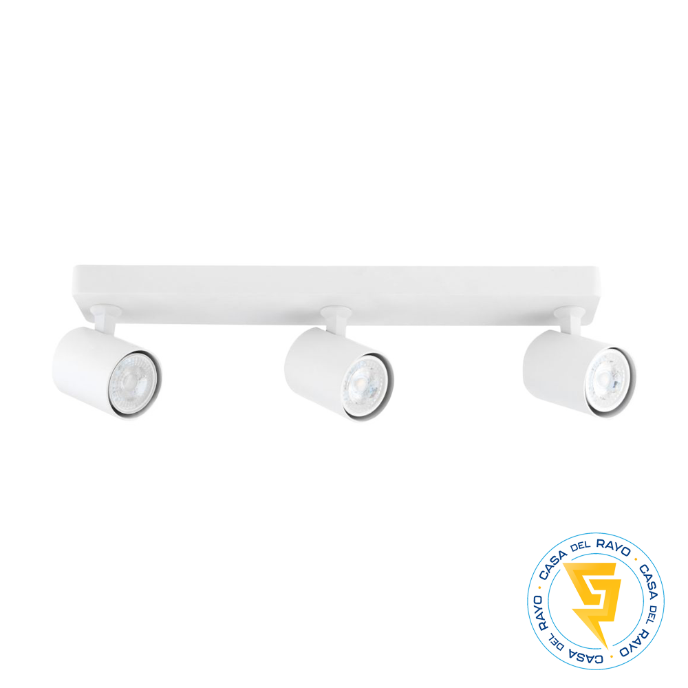 FOCO SPOTLIGHT 3XGU10 BLANCO MATE MEGABRIGHT