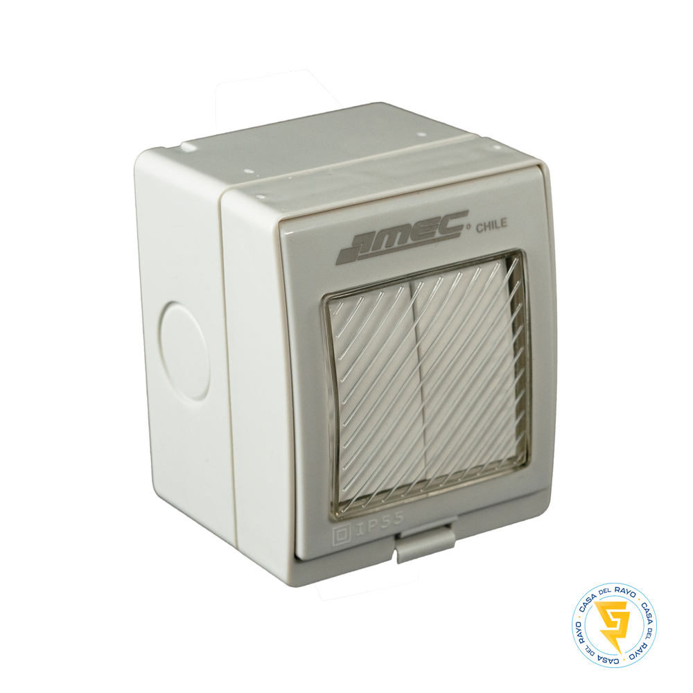 INTERRUPTOR DOBLE 9/15  HIDROBOX SOBREPUESTO MEC