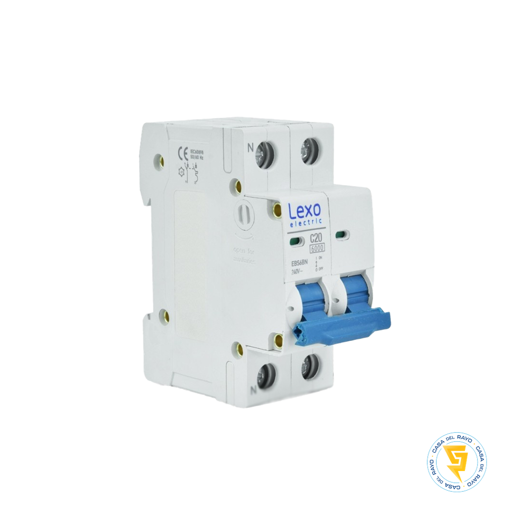 AUTOMATICO OMNIPOLAR 1P+N 20A LEXO CURVA C 6KA