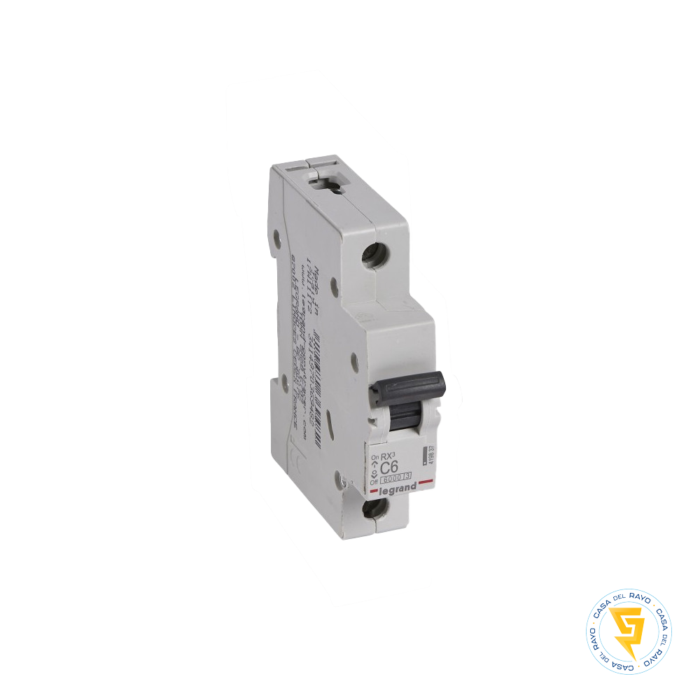 AUTOMATICO MONOFASICO 1X6A RX3 / CURVA C - 6K LEGRAND
