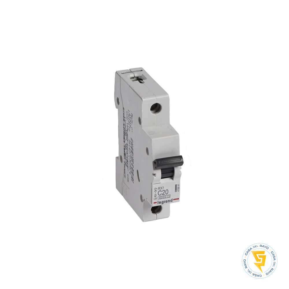 AUTOMATICO MONOFASICO 1X20A RX3 / CURVA C - 6K LEGRAND