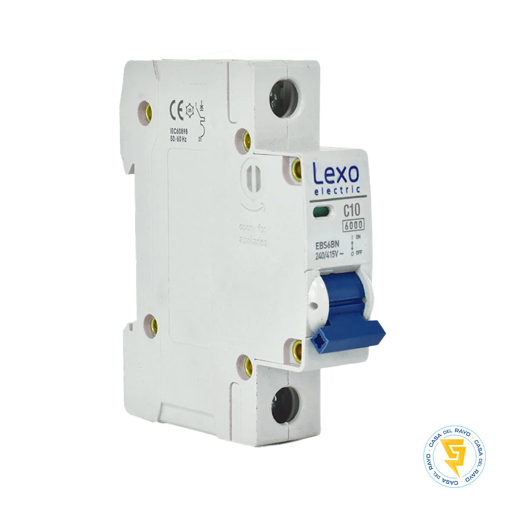 AUTOMATICO MONOFASICO 1X10A LEXO CURVA C 6KA